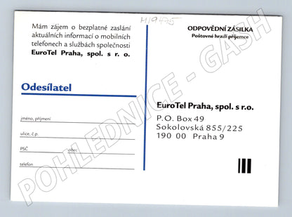 Pohlednice EuroTel historické letadlo HANSA (M19475)