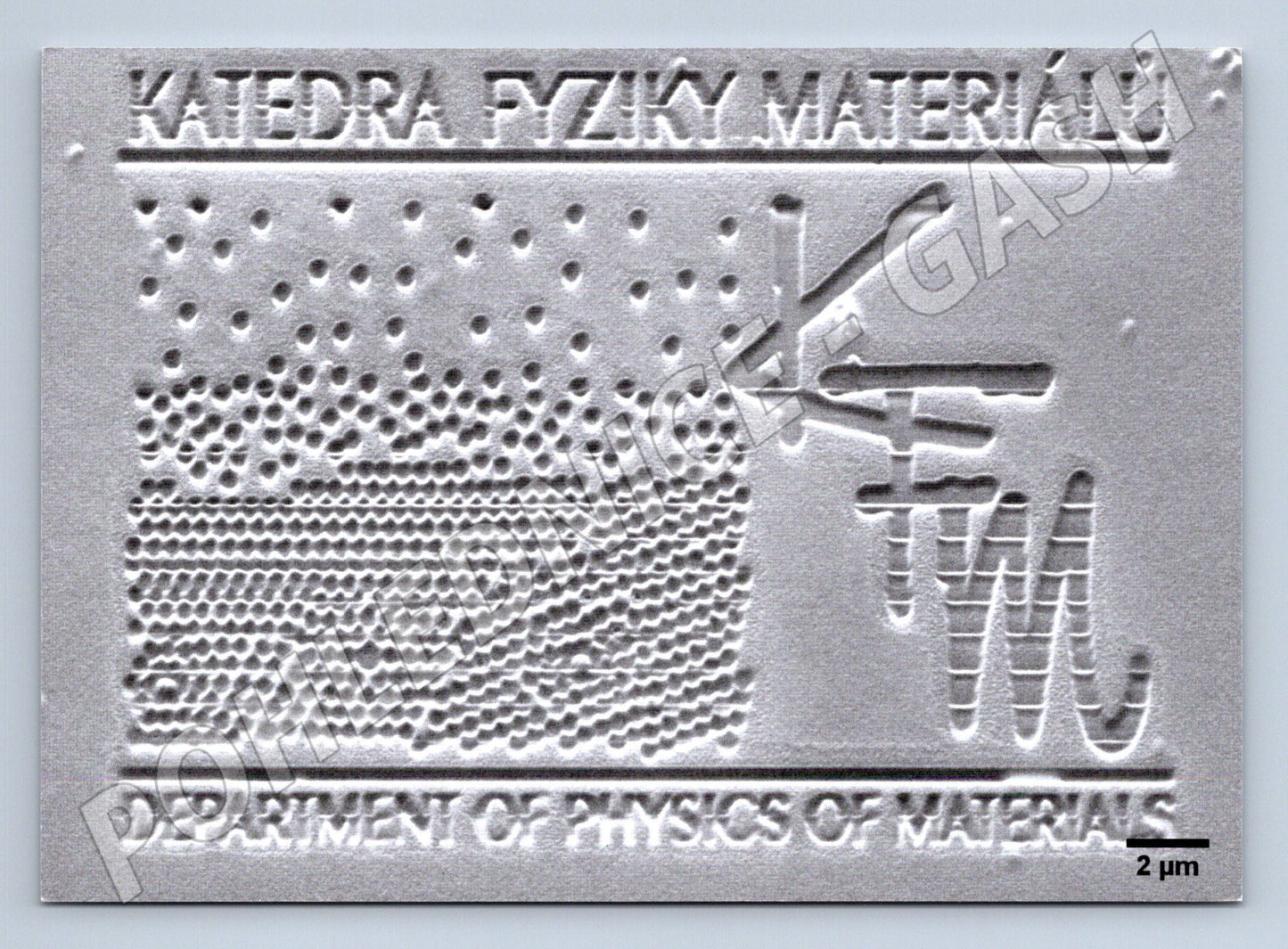 Pohlednice Katedra fyziky materiálů UK reliéf věda matfyz (M19476)