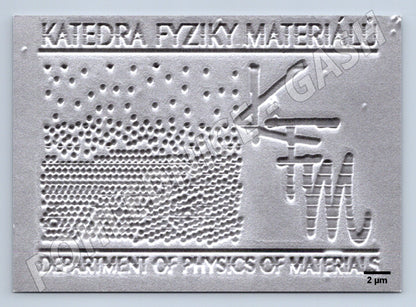 Pohlednice Katedra fyziky materiálů UK reliéf věda matfyz (M19476)