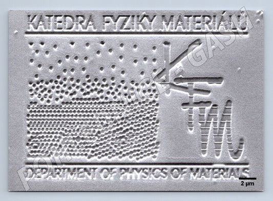 Pohlednice Katedra fyziky materiálů UK reliéf věda matfyz (M19476)