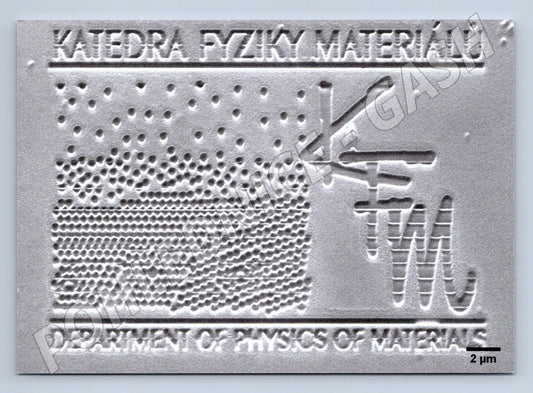 Pohlednice Katedra fyziky materiálů UK mikroskopický snímek m (M19477)