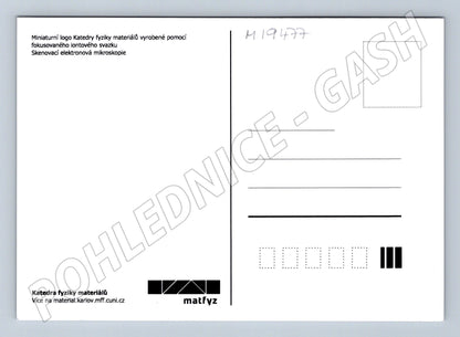 Pohlednice Katedra fyziky materiálů UK mikroskopický snímek m (M19477)