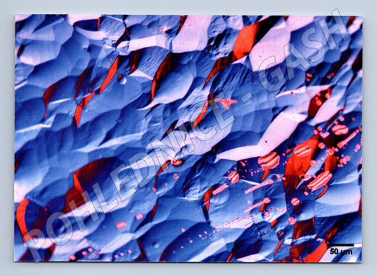 Pohlednice Vědecká titan slitina pod mikroskopem matfyz (M19481)