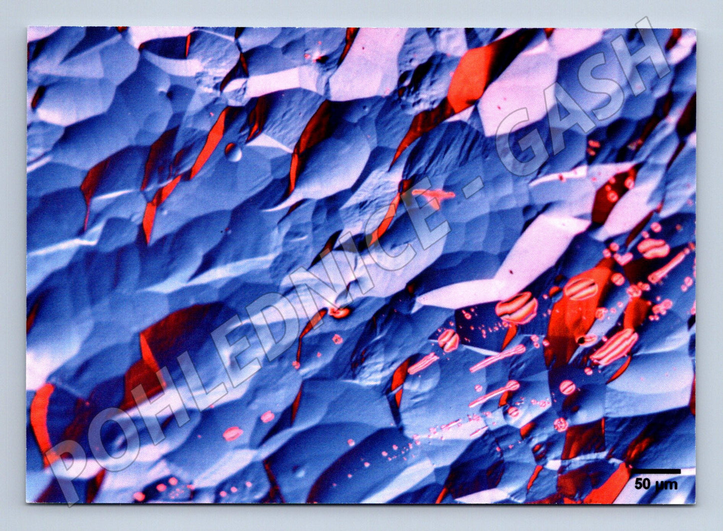 Pohlednice Vědecká mikroskopie slitiny titanu Matfyz UK (M19482)