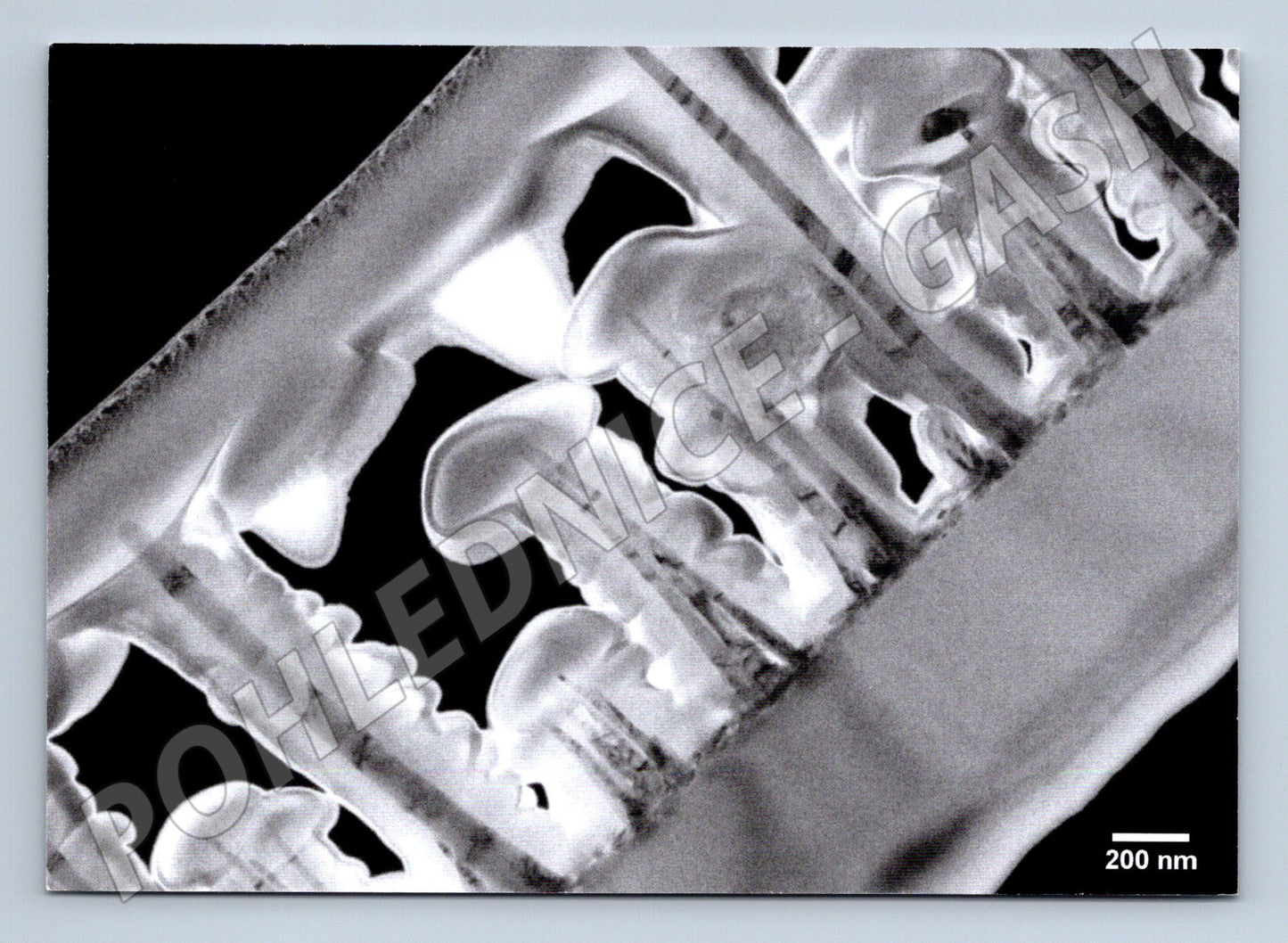 Pohlednice ZnO tyčinky transmisní elektronová mikroskopie Mat (M19484)