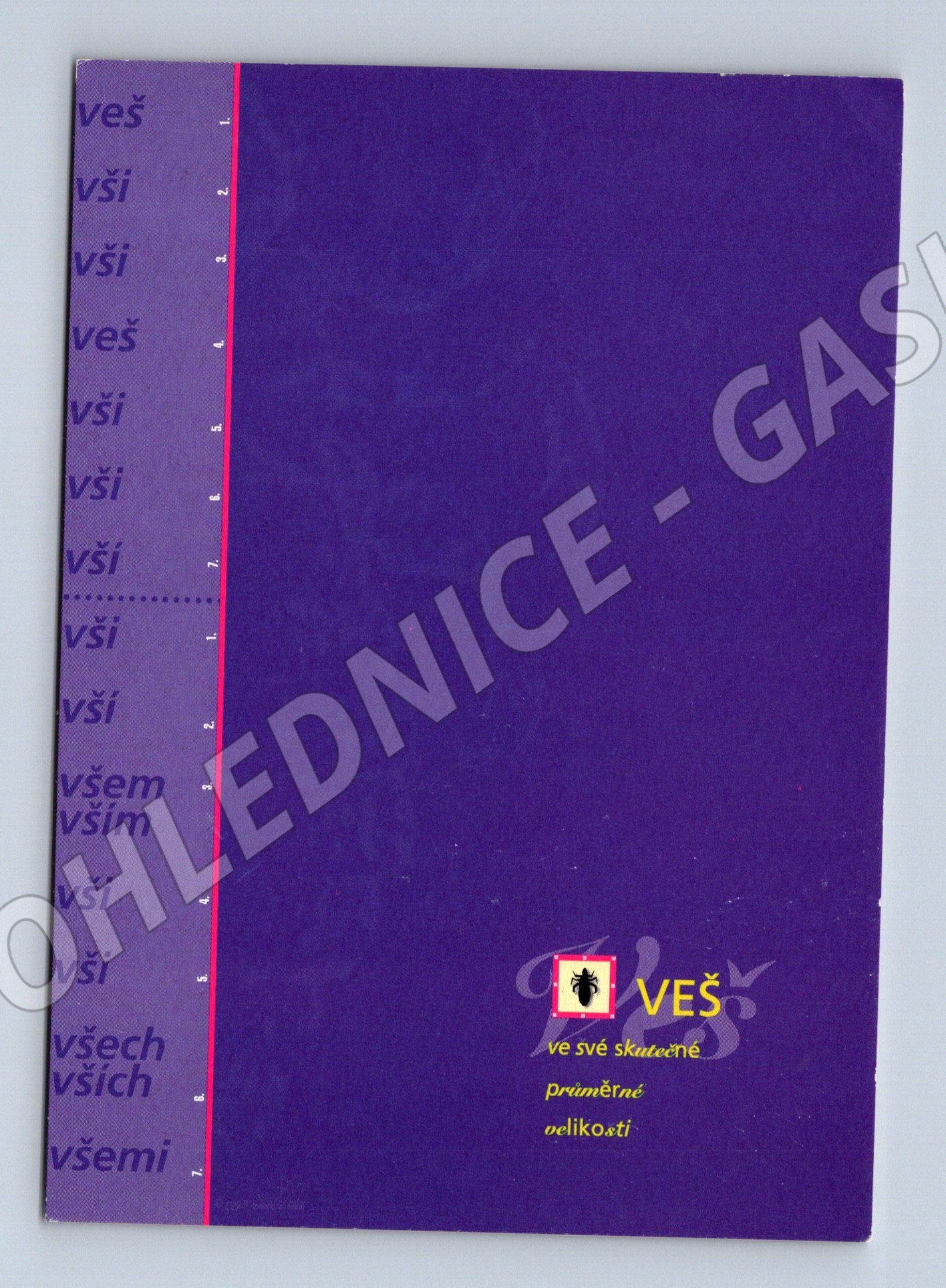 Pohlednice Abeceda zvířat Veš autor Petr Radotínský (M19486)