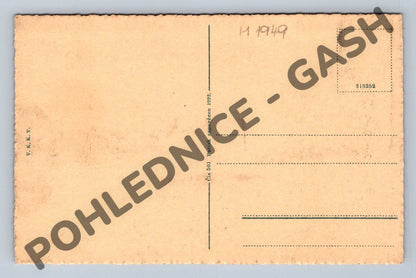 Postcard Monastery castle landscape (M1949)