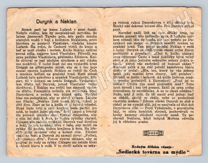 Pohlednice Durynk a Neklan reklama Sedlecká továrna na mýdlo  (M19491)