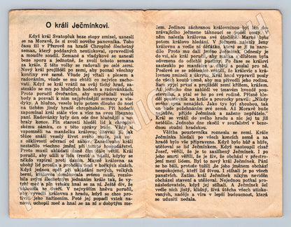 Pohlednice O králi Ječmínkovi ilustrace mýdlo Helios (M19492)