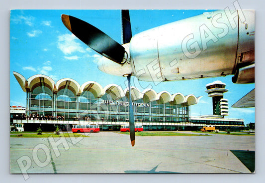 Pohlednice Letiště Bukurešť Otopeni Rumunsko letecká doprava  (M19502)