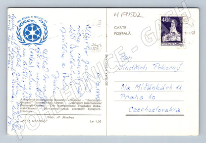 Pohlednice Letiště Bukurešť Otopeni Rumunsko letecká doprava  (M19502)