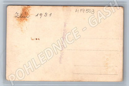 Pohlednice Zlín Baťa letecká propagace letadlo dav originální (M19503)