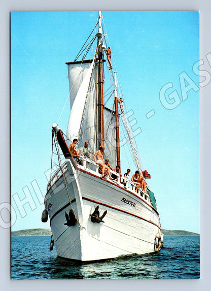 Pohlednice plachetnice Mestral Jadran Split Ozeha (M19506)