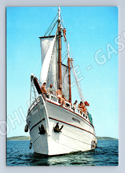 Pohlednice plachetnice Mestral Jadran Split Ozeha (M19506)