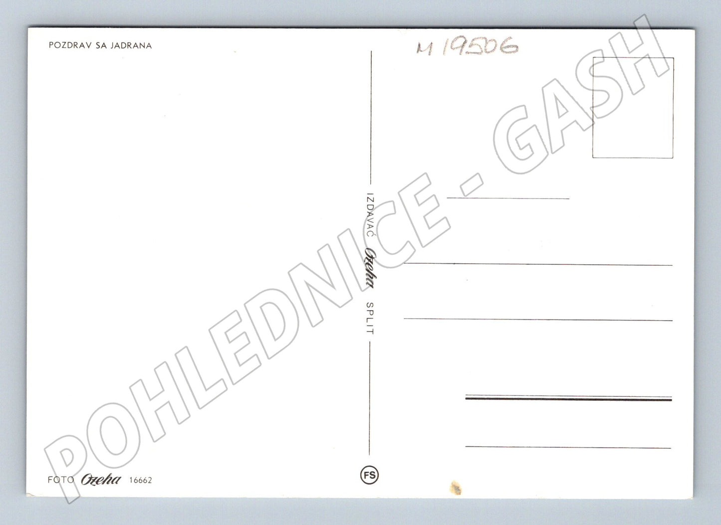 Pohlednice plachetnice Mestral Jadran Split Ozeha (M19506)