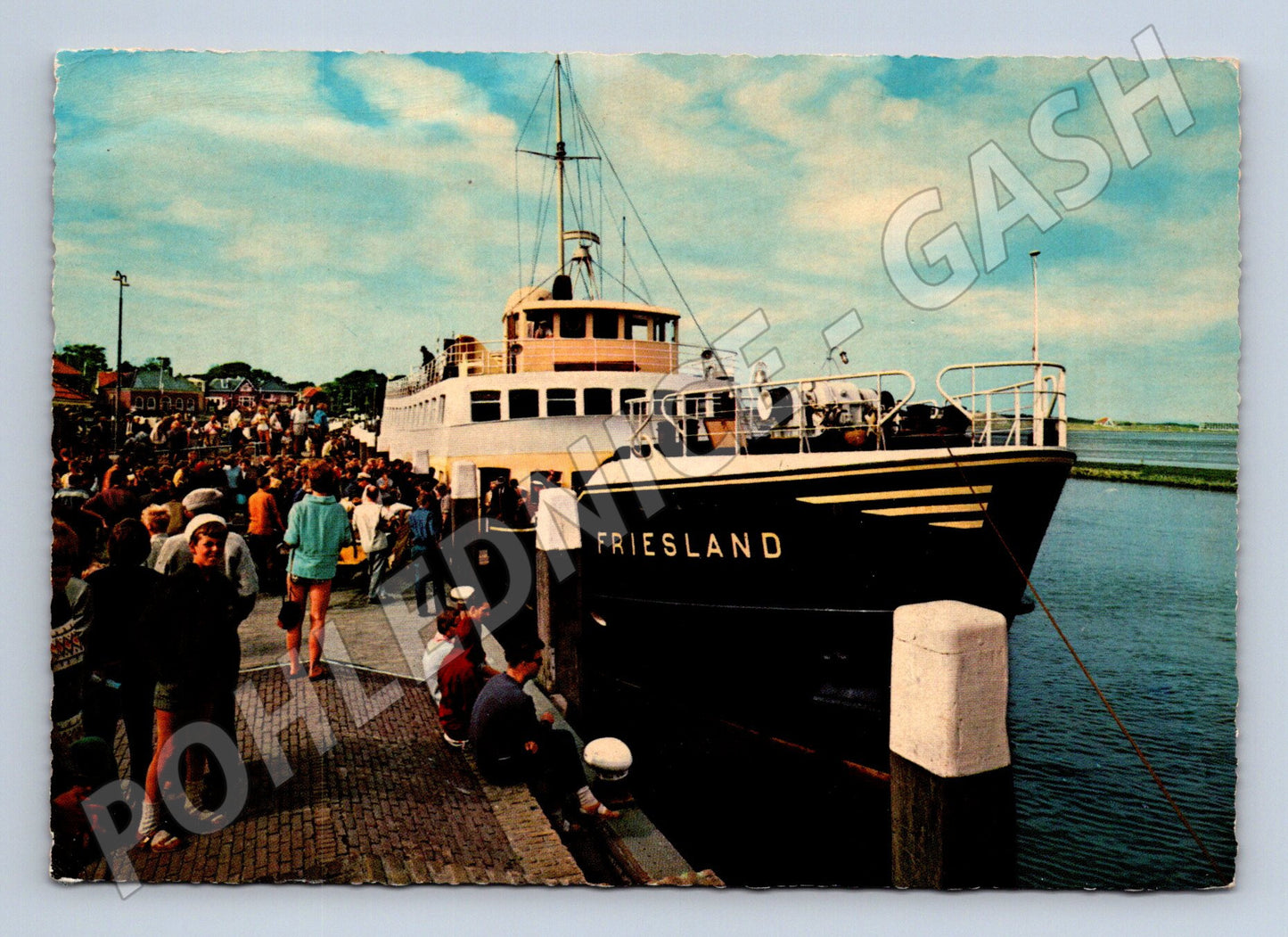 Pohlednice parník Friesland připlutí lodě Terschelling vodní  (M19509)