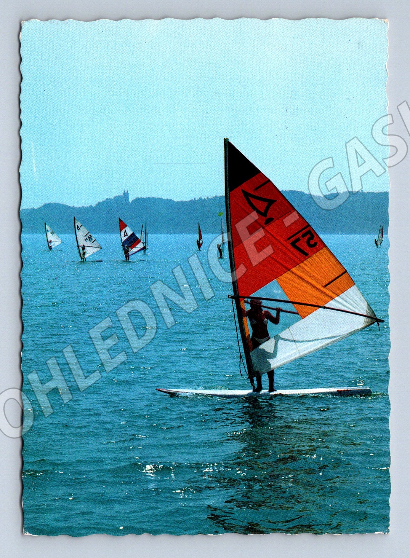 Pohlednice Balaton windsurfing Maďarsko 1987 (M19510)