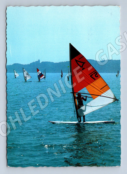 Pohlednice Balaton windsurfing Maďarsko 1987 (M19510)