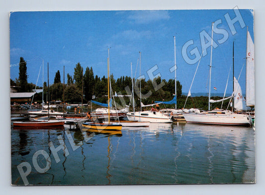 Pohlednice Balaton Maďarsko plachetnice lodě vodní doprava (M19513)
