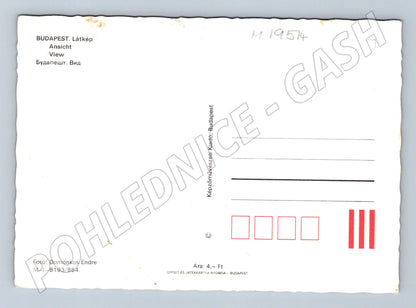 Pohlednice Budapešť Řetězový most Parlament Dunaj Maďarsko (M19514)