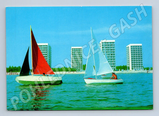 Pohlednice Slunečný Břeh Bulharsko plachetnice hotely (M19516)