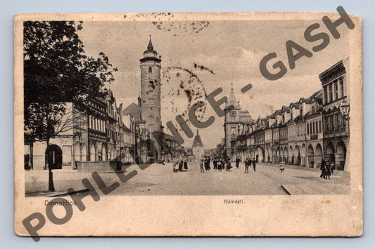 Pohlednice Domažlice náměstí 1905 (M1952)