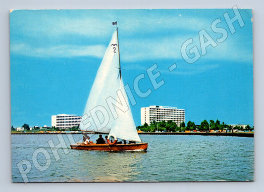 Pohlednice Rumunsko Mamaia plachetnice na jezeře 1975 (M19522)
