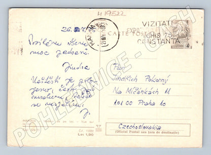 Pohlednice Rumunsko Mamaia plachetnice na jezeře 1975 (M19522)