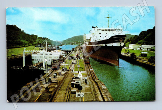 Pohlednice Panama proplouvání lodě zdymadly Miraflores Panams (M19528)