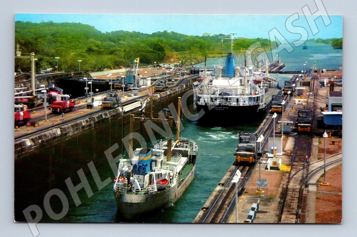 Pohlednice Panama Gatun Locks Panamský průplav lodě vodní dop (M19533)
