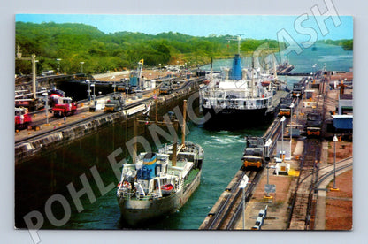 Pohlednice Panama Gatun Locks Panamský průplav lodě vodní dop (M19533)