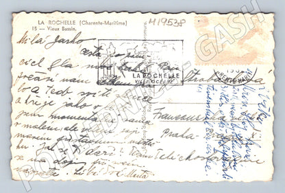 Pohlednice La Rochelle přístav plachetnice Francie (M19538)