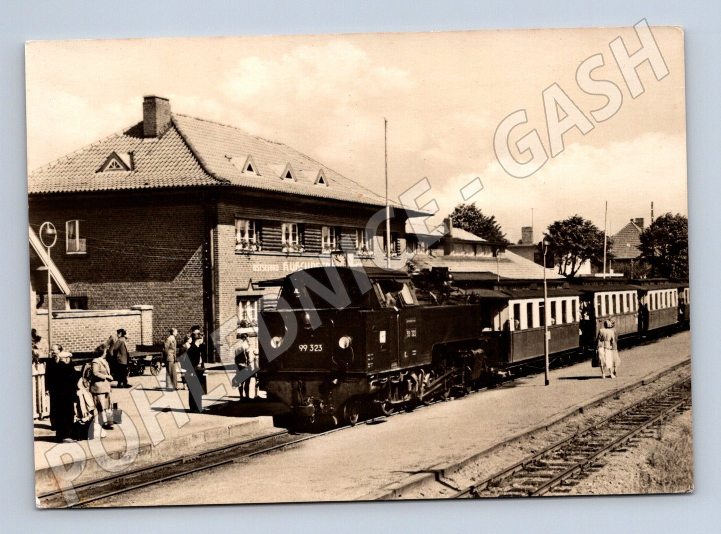Pohlednice parní vlak Molly na nádraží Kühlungsborn-Ost Němec (M19550)