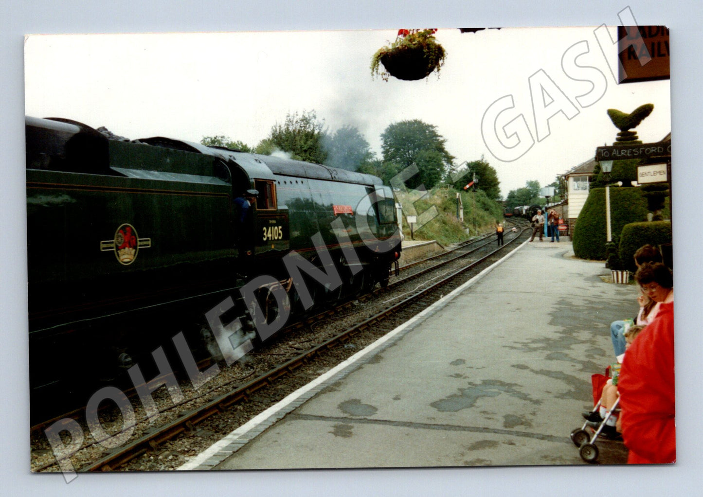 Pohlednice parní lokomotiva 34105 historická železnice (M19551)