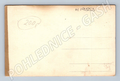 Pohlednice dítě v šlapacím autíčku historická silnice (M19553)