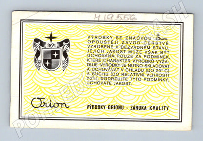 Pohlednice automobil před venkovským domem Orion reklama (M19556)