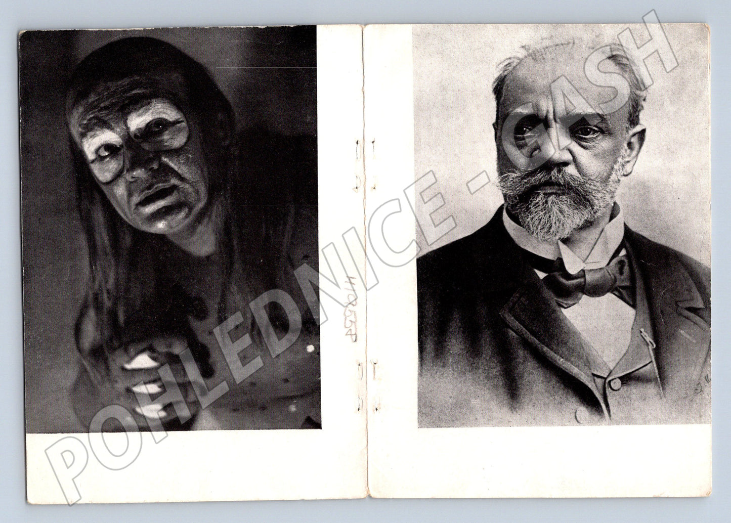 Pohlednice koláž portrétů Staroměstské věže Praha (M19558)