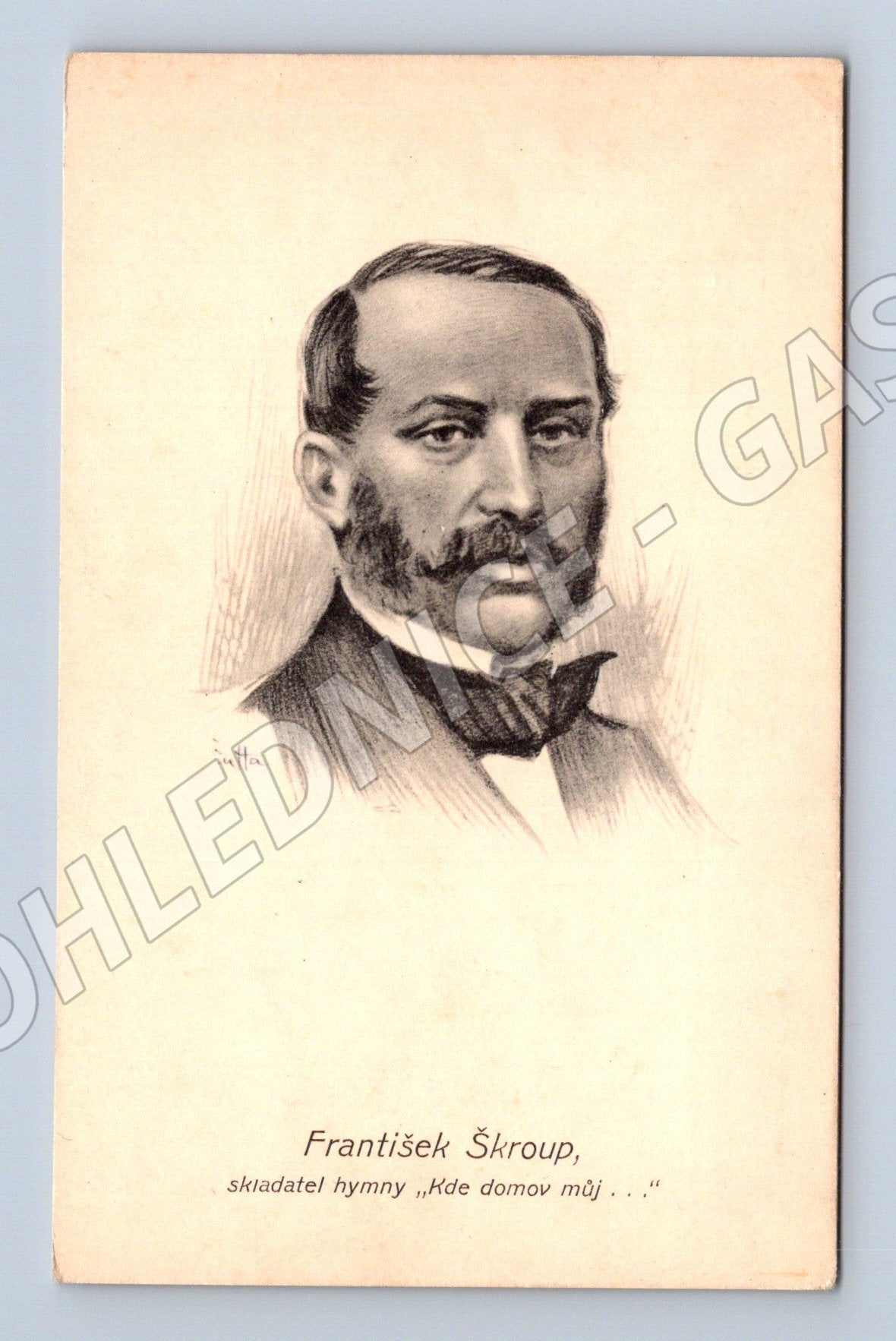 Pohlednice František Škroup skladatel české hymny (M19561)