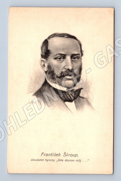 Pohlednice František Škroup skladatel české hymny (M19561)