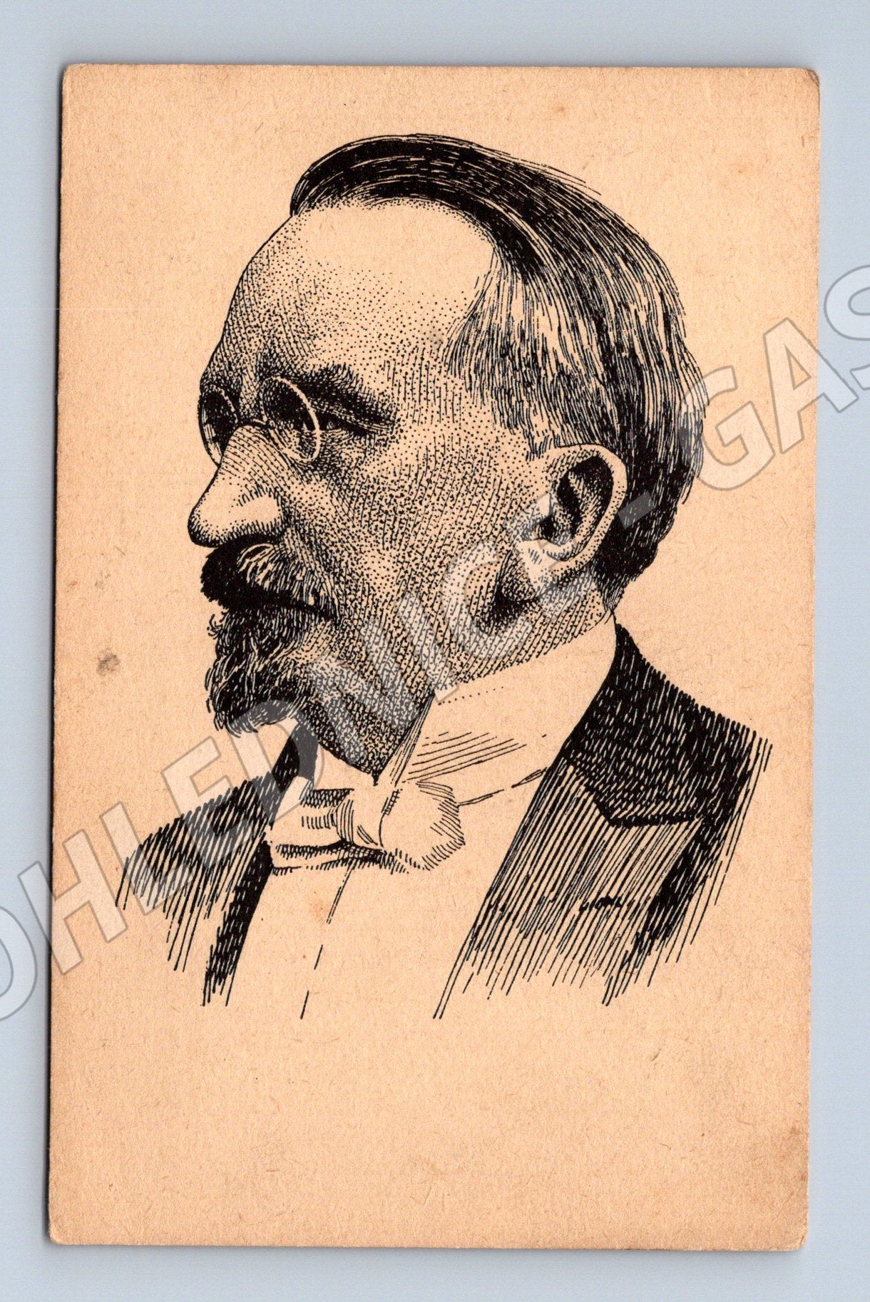 Pohlednice Karel Kovařovič Naši bohatýři 39 perokresba Kulhán (M19563)