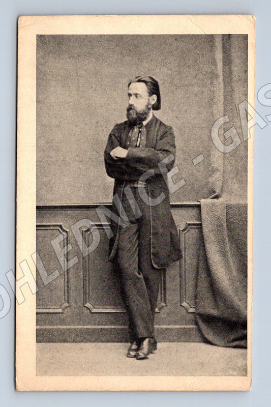 Pohlednice Bedřich Smetana portrét rukopis známka (M19565)