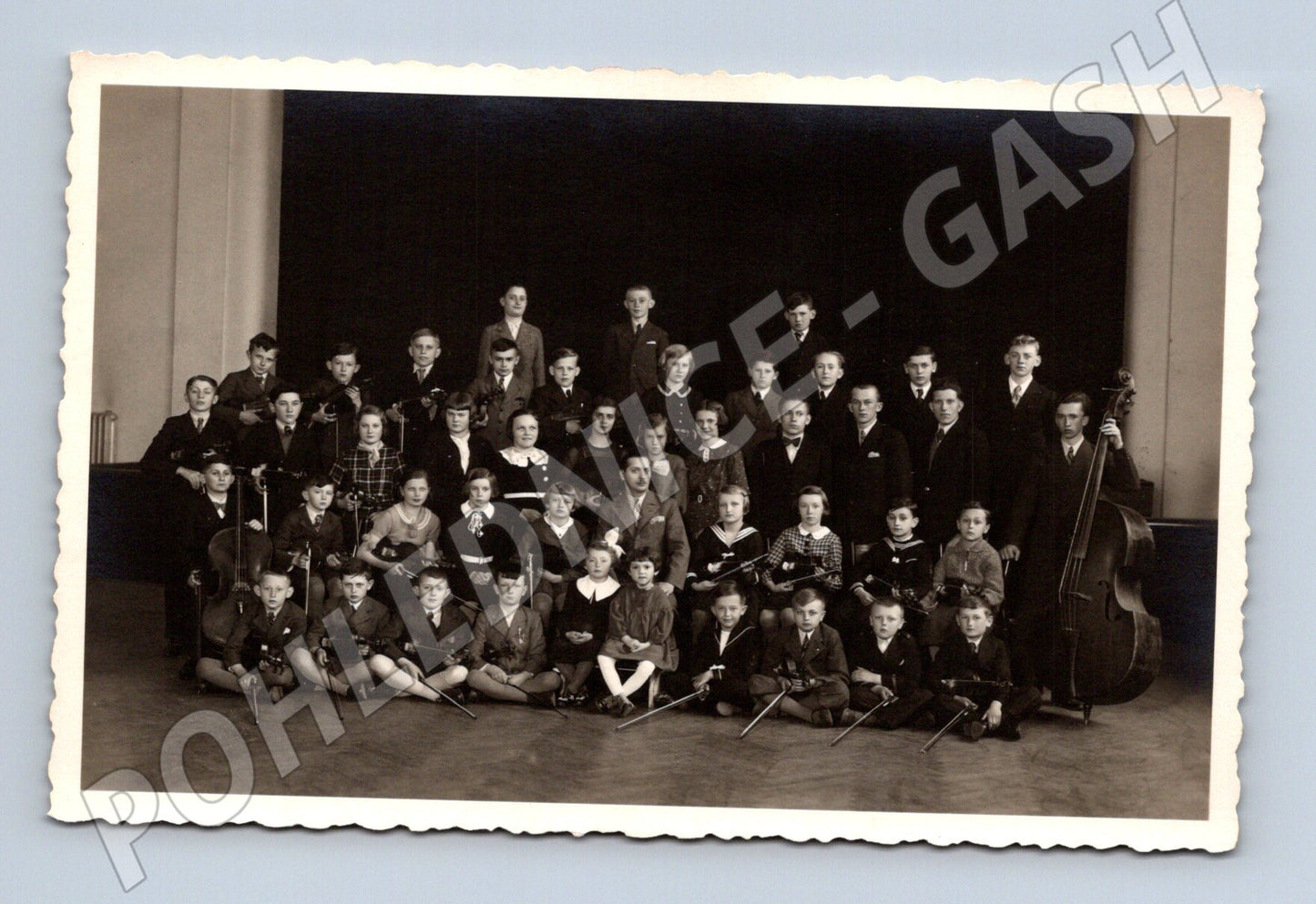 Pohlednice Historická pohlednice školní orchestr skupinová fo (M19566)