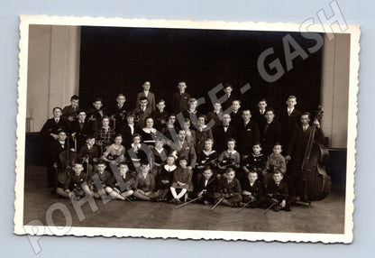Pohlednice Historická pohlednice školní orchestr skupinová fo (M19566)