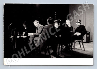 Pohlednice Televizní studio Herecká skupina Semafor Grossmann (M19578)