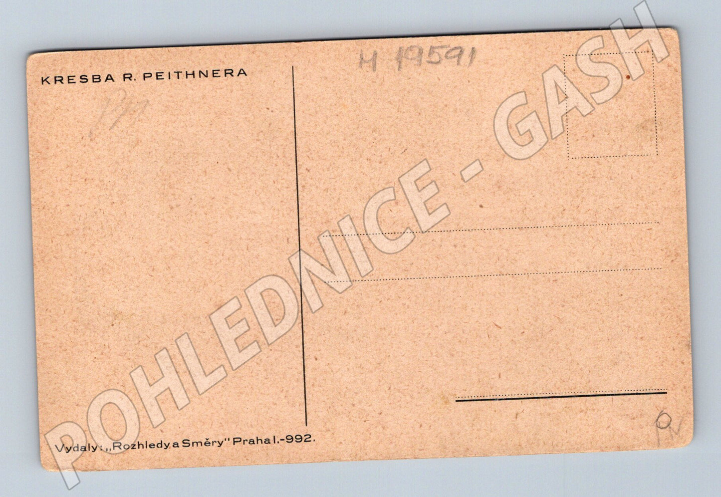 Pohlednice Jos Frankovský kresba R Peithnera (M19591)