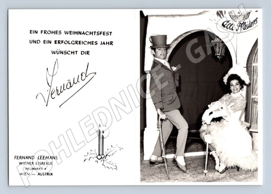 Pohlednice Vídeň Wiener Revue Fernand Leemans autogram (M19594)