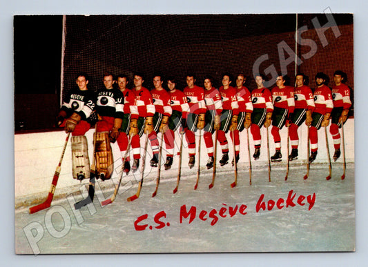 Pohlednice hokejový tým C.S. Megève Francie (M19596)