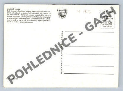 Pohlednice Kutná Hora jezuitská kolej chrám Barbory (M196)