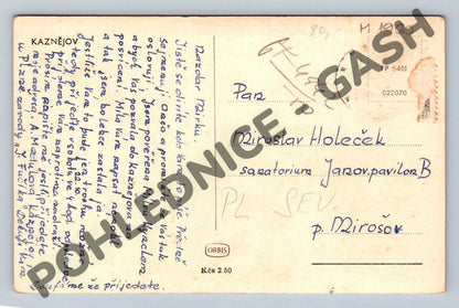 Pohlednice Kaznějov zaslaná 1960 (M1960)