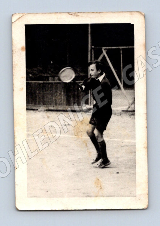 Pohlednice Tenista na kurtu sport vintage (M19600)